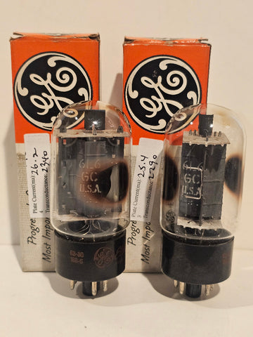 Matched Pair GE 6L6GC – Doug's Tubes General Electronic （NOS）6L6GC GE