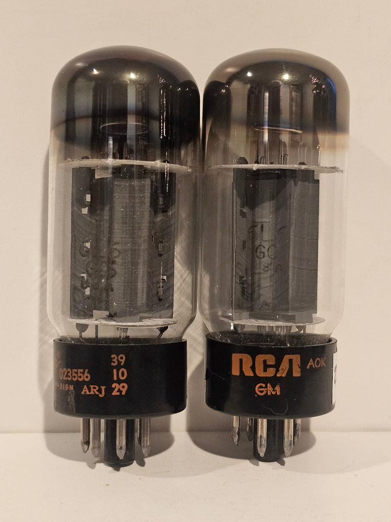 Matched Pair RCA Fender label (Sylvania) 6L6GC