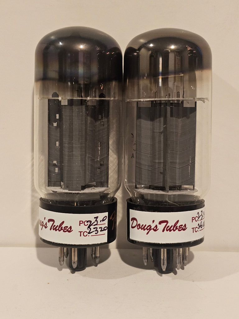 Matched Pair RCA Fender label (Sylvania) 6L6GC