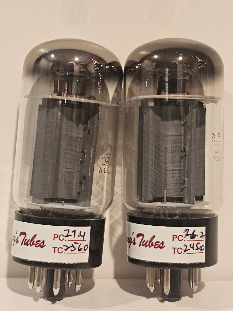 Matched Pair NOS Sylvania 6L6GC