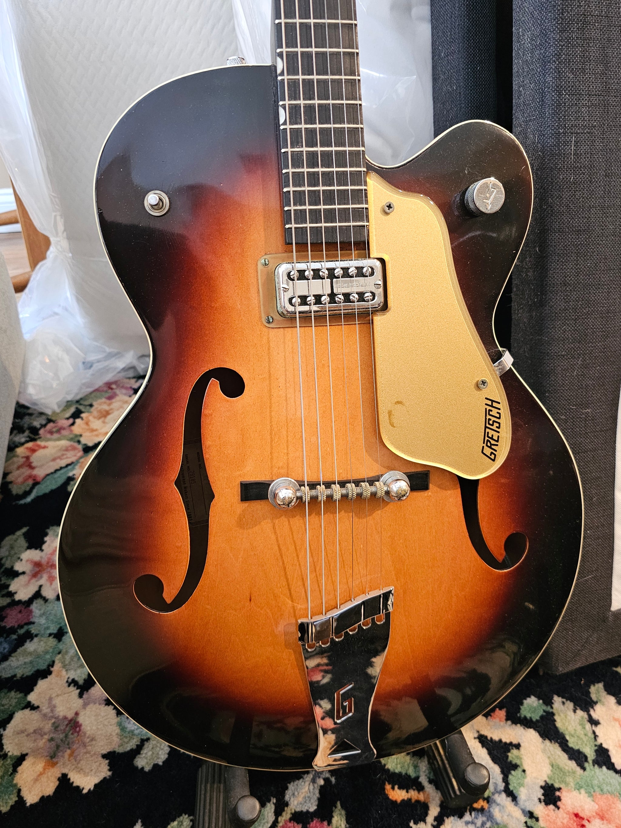 1968 GRETSCH 6124 Single Anniversary／Mod Gretsch 1960 Single Anniversary 6124 Sunburst — Rudy's Music