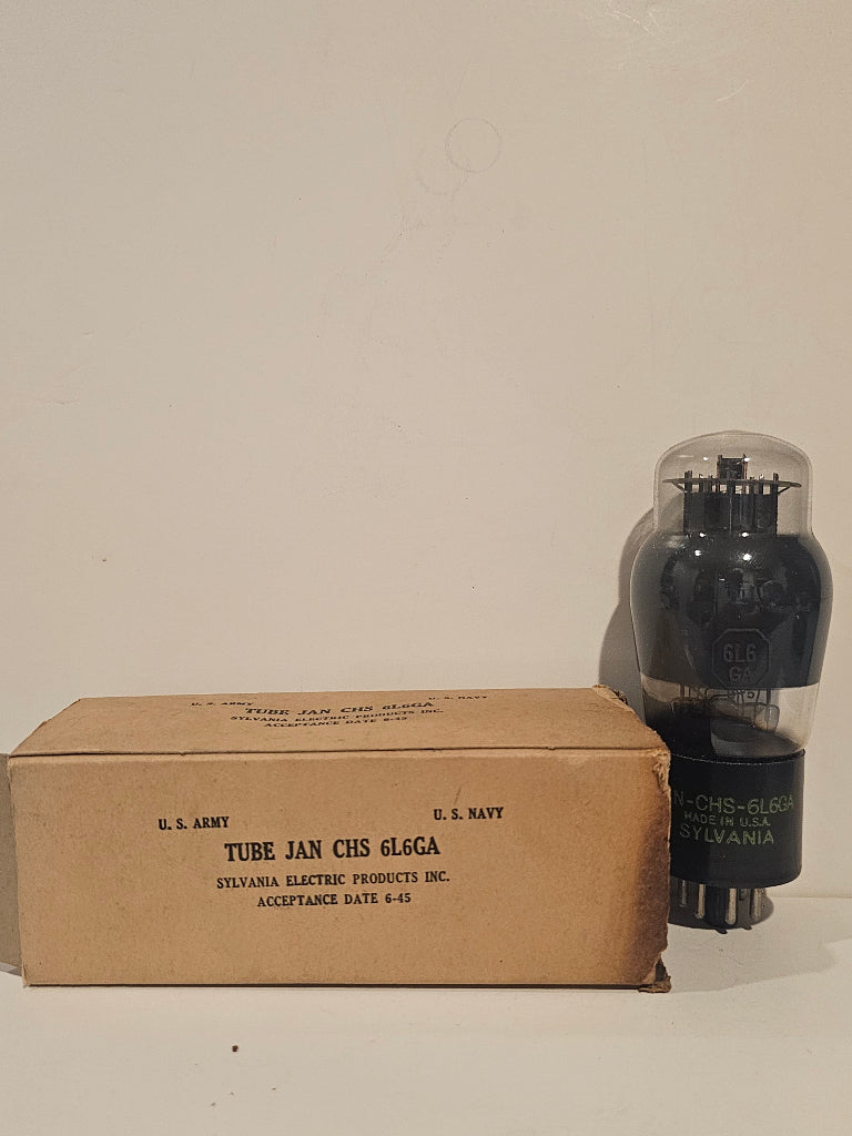 JAN-CHS-Sylvania 6L6GA beam power tube