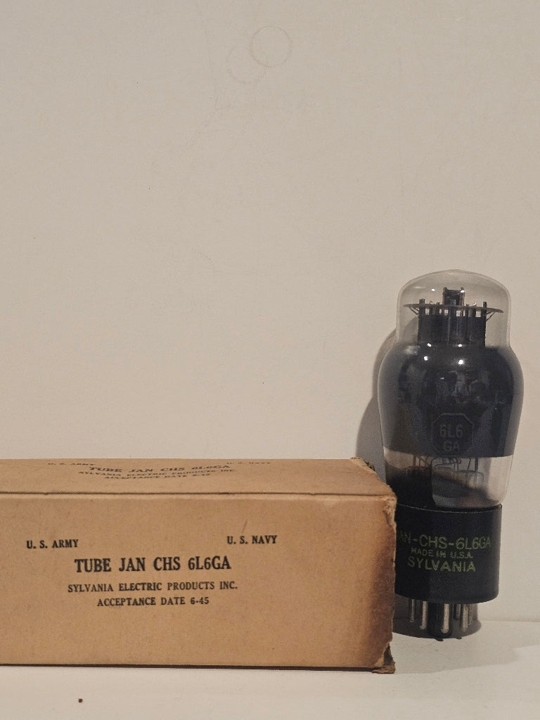 JAN-CHS-Sylvania 6L6GA beam power tube
