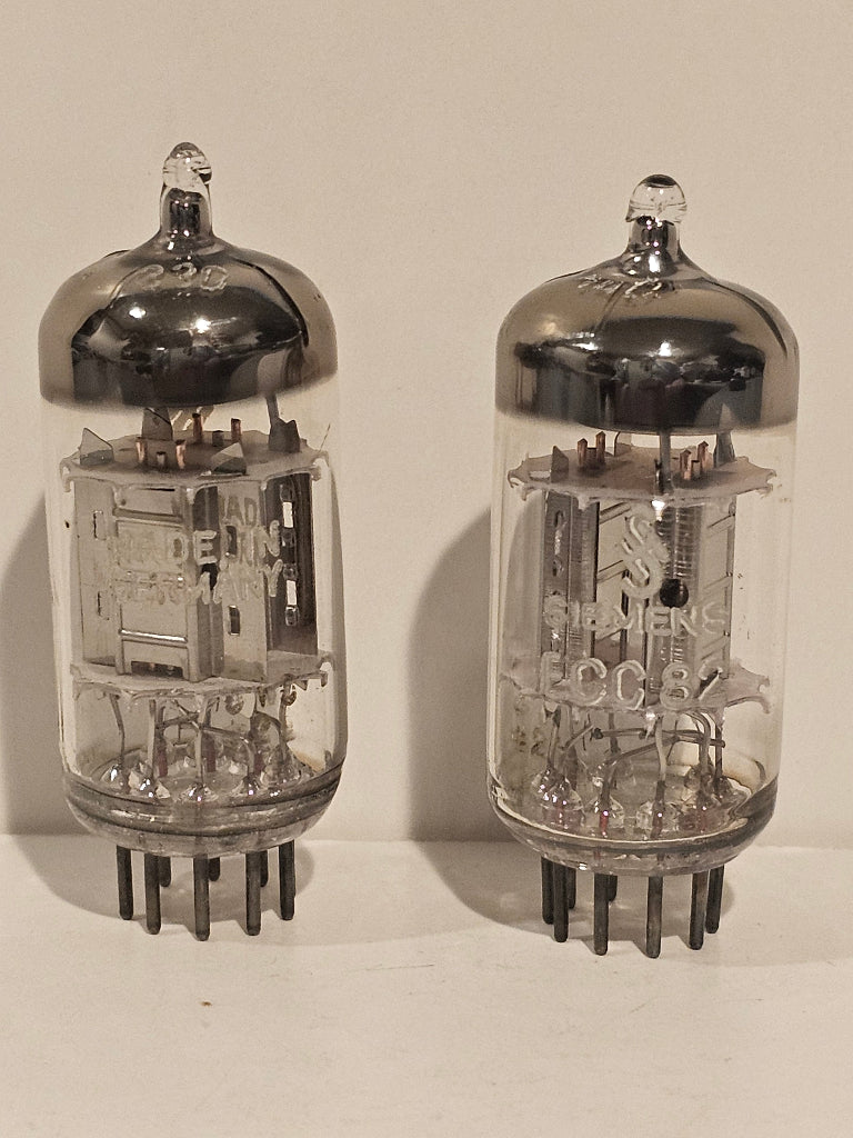 Siemens ECC82 silver plate ANOS